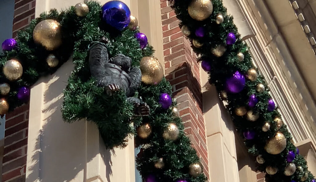 King Kong is one of the Universal Easter eggs you'll find in the holiday decorations