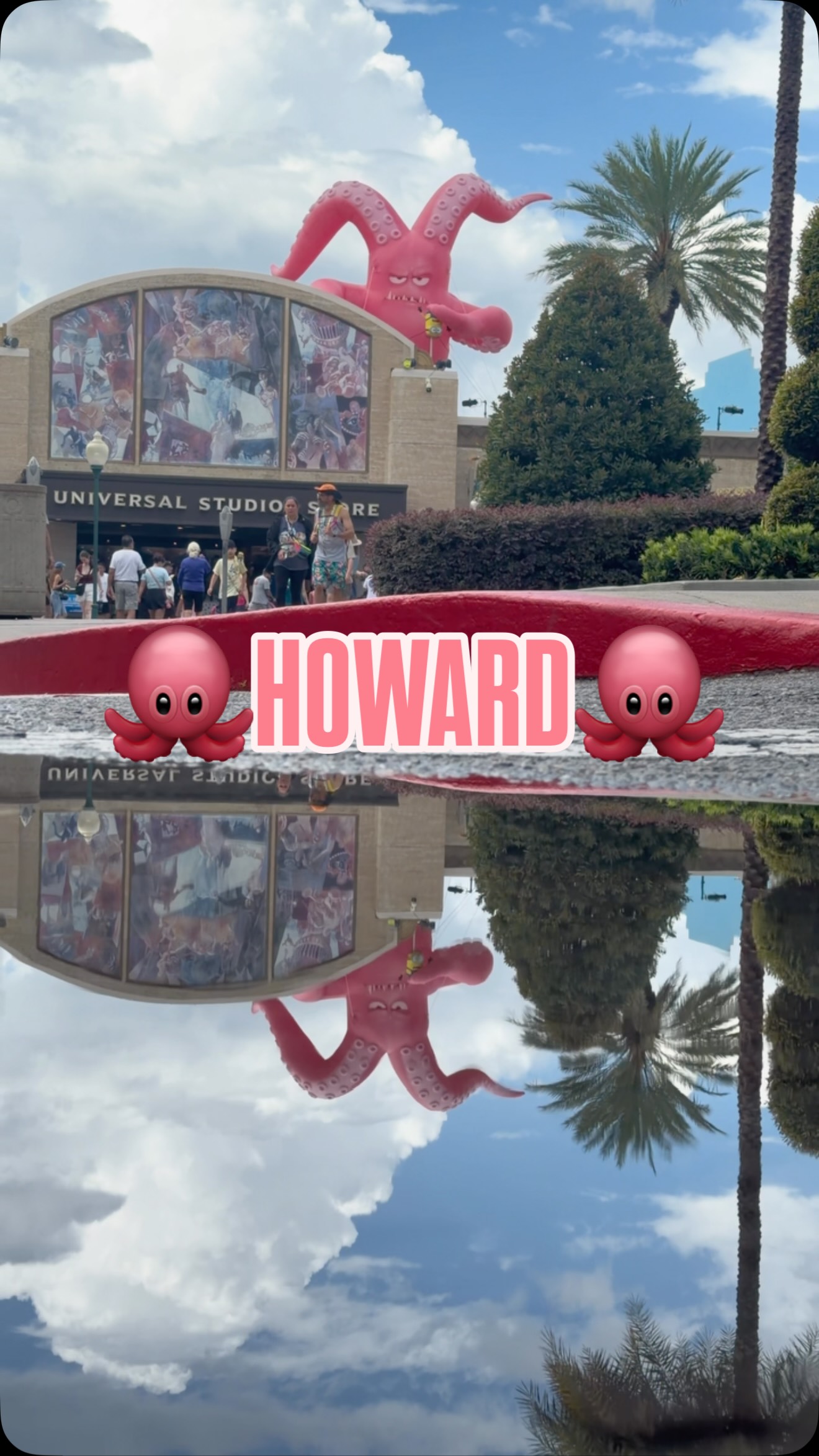 Howard the monster has captured a minion. @minions and monsters in theaters July 1st! @universalorlando #minions #universalstudios #movie